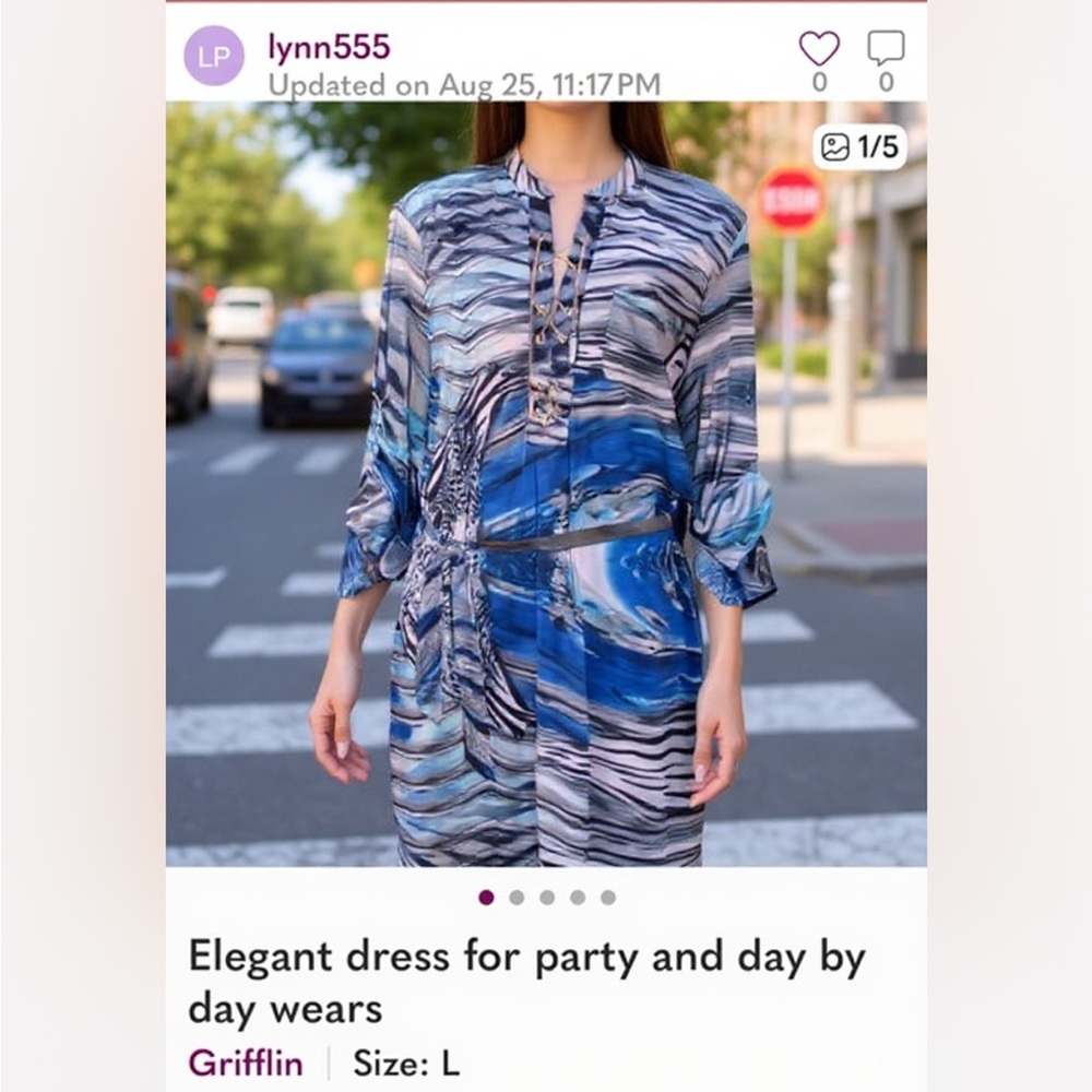 Elegant dress for party and day by day wears